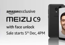 Meizu teases the new Meizu C9 with Face Unlock on Amazon India to go on sale from Dec 5. Meizu C9