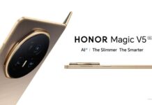 HONOR introduces the slimmest foldable HONOR Magic V5 featuring 50MP triple cameras.
