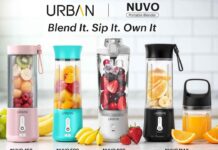 URBAN introduces new Nuvo 450, Nuvo 500, Nuvo 600, and Nuvo Max Portable Blenders in India.