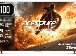 Acerpure introduces massive 100-inch Nitro Z Series QLED TV in India.