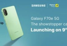 Samsung reveals the first look along with key specs of the new Galaxy F70e.