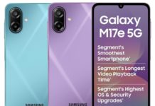 Samsung introduces cheaper Galaxy M17e 5G in India packs 6000 mAh battery.